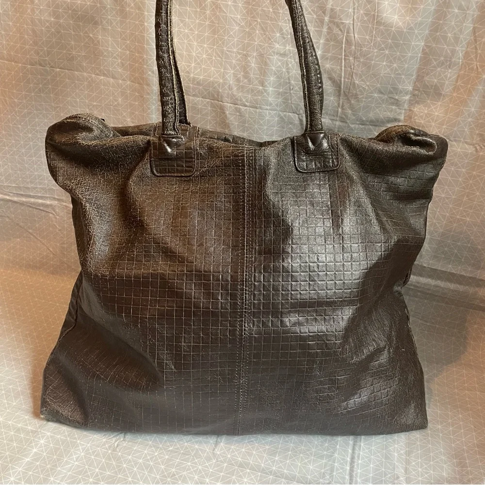 Jas MB London Leather Weekender Travel Bag